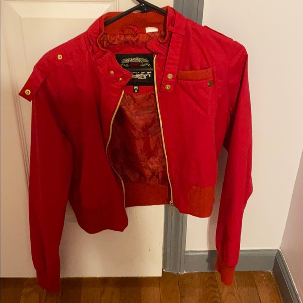 Red jacket